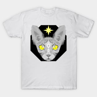 Silver Sphynx Cat T-Shirt